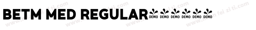 BETM MED REGULAR字体转换